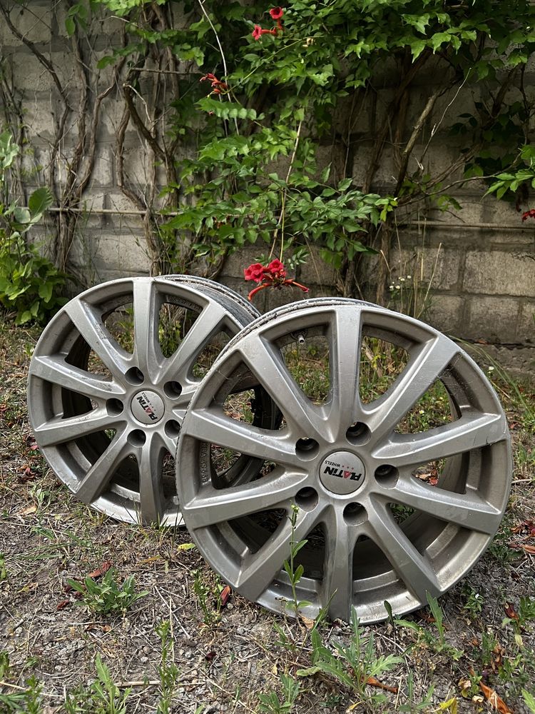 Вживані два диска 5*112 R16 Platin wheels з датчиками тиску
