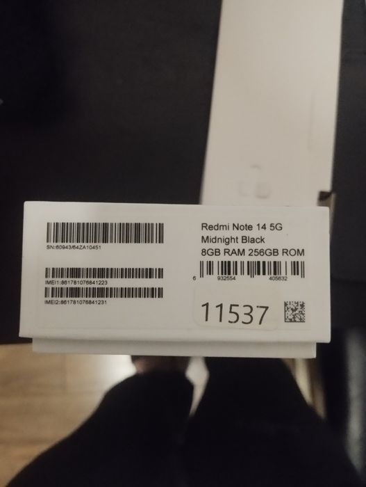 Okazja Telefon Xiaomi Redmi note 14 (5G) - 8GB Ram 256 GB  Rom