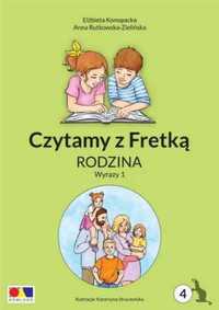 Czytamy z Fretką cz.4 Rodzina. Wyrazy 1 - Elżbieta Konopacka, Anna Ru