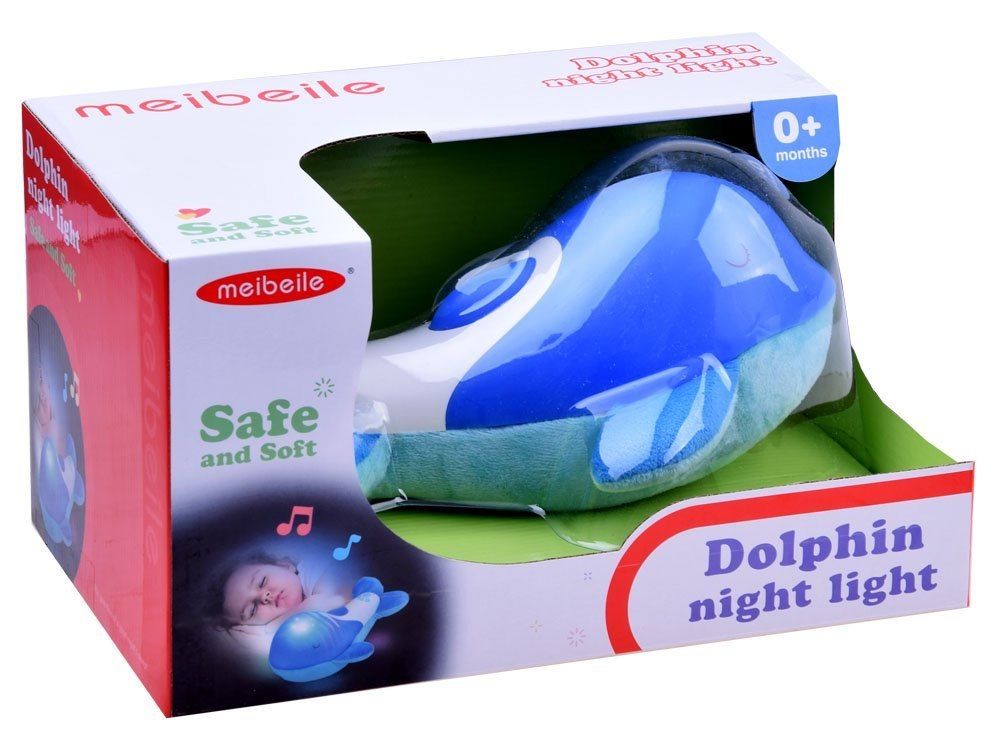 Lampka nocna pluszowy delfin pozytywka ZA2553