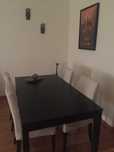 Mesa extensível IKEA + 4 cadeiras Henriksdal IKEA