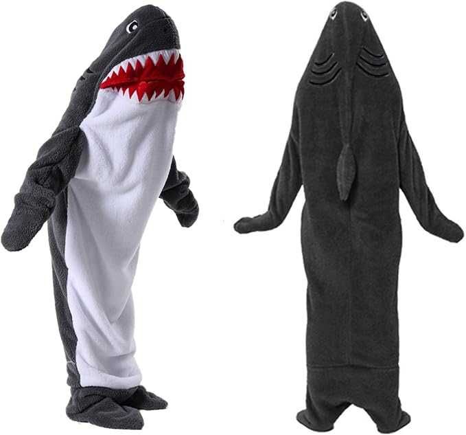 Nowy Koc-Rekin Śpiwór Piżama (190 cm) | HIT Internetu! | MIĘKKI