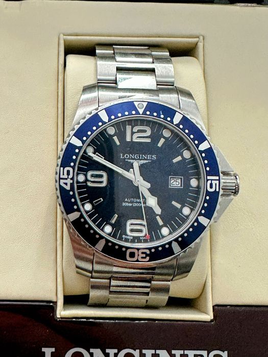 Longines Hydroconquest Automatico 44mm Azul - Com caixa e documentos