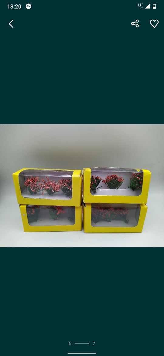 Krzaki krzaczki 8szt  diorama  makieta Eaglemoss
