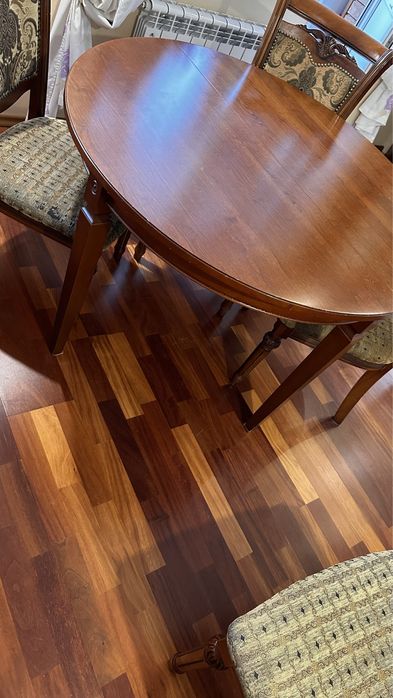 Великий розкладний обідній стіл, дуб