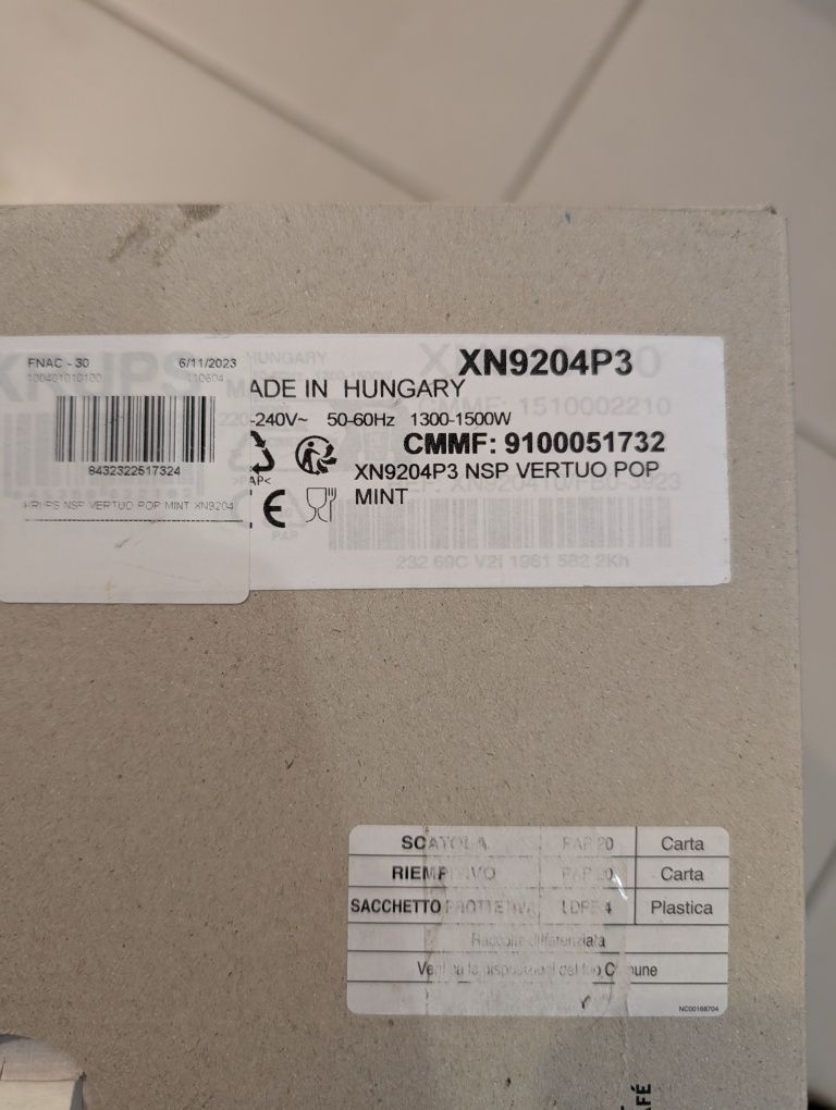 Nespresso Vertuo Pop Mint