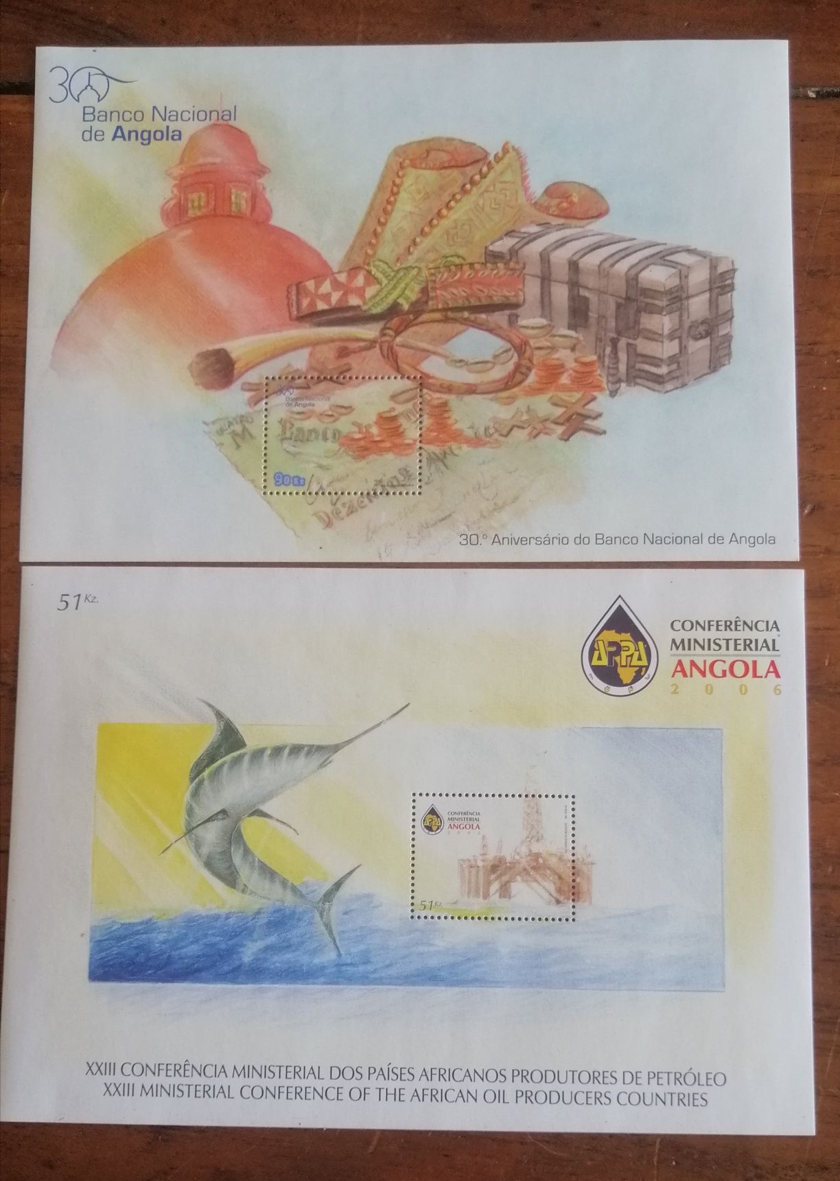 Jubileu diamante Aga Khan, Selos de Angola, coleção carteiros de Portu