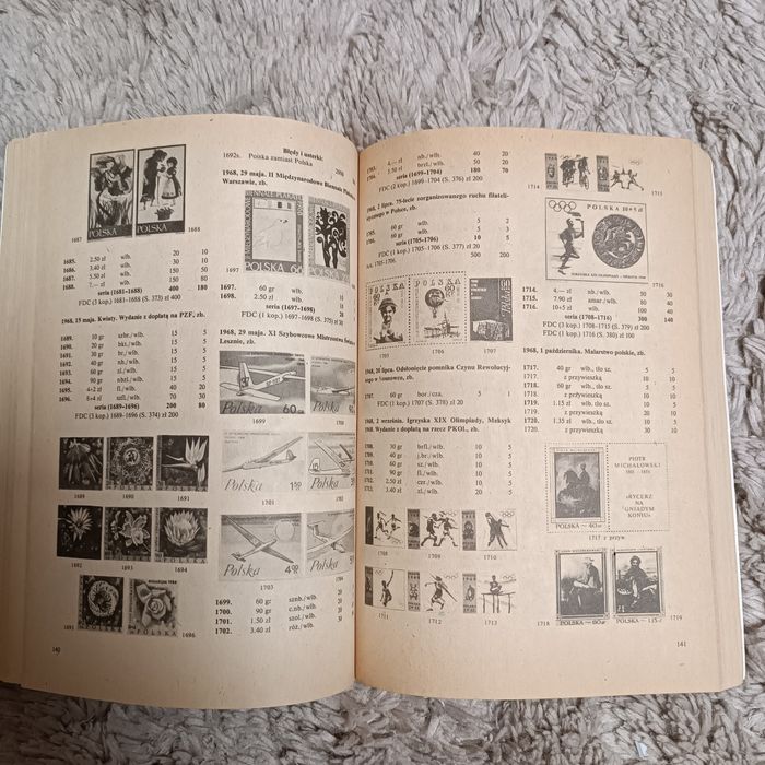 katalog znaczków pocztowych Polska 1989