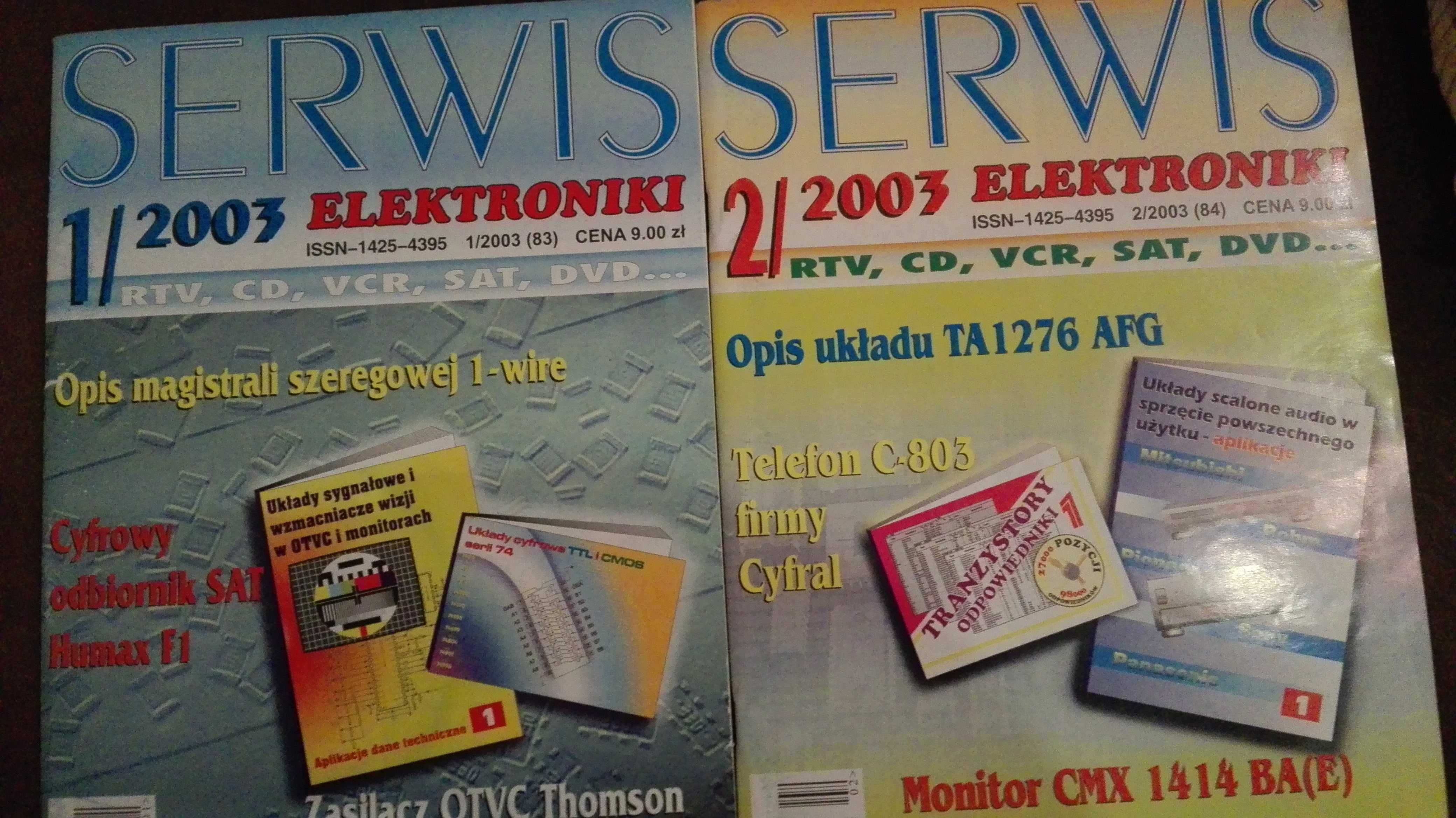 Czasopismo "Serwis Elektroniki" - rocznik 2003