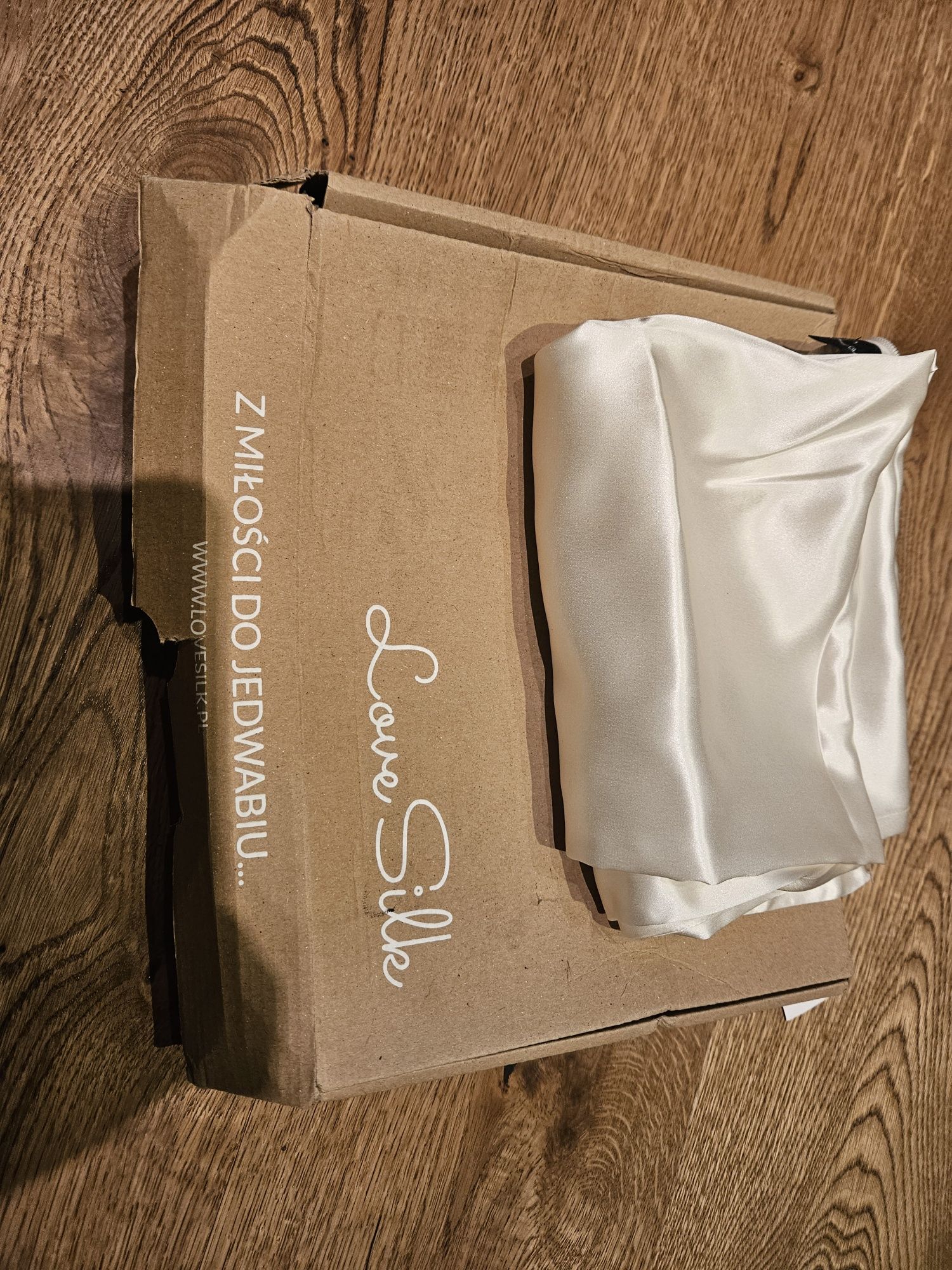 Jedwabna poszewka Ecru Lovesilk