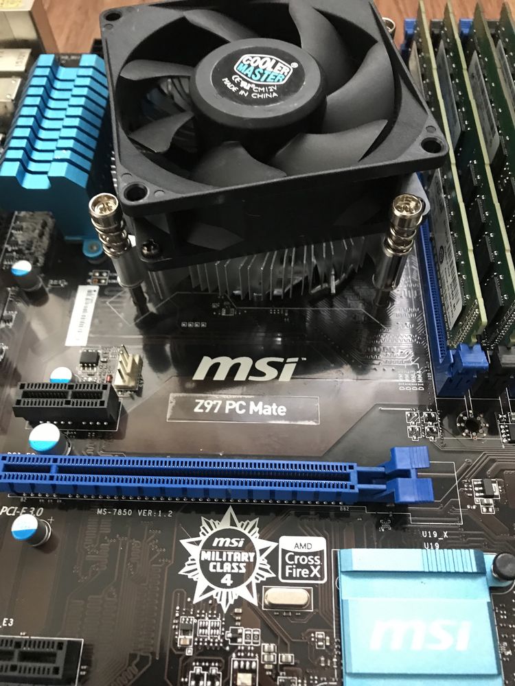 I5-4690K процесор/16 GB Ram/MSI Z97/кулер/заглушка