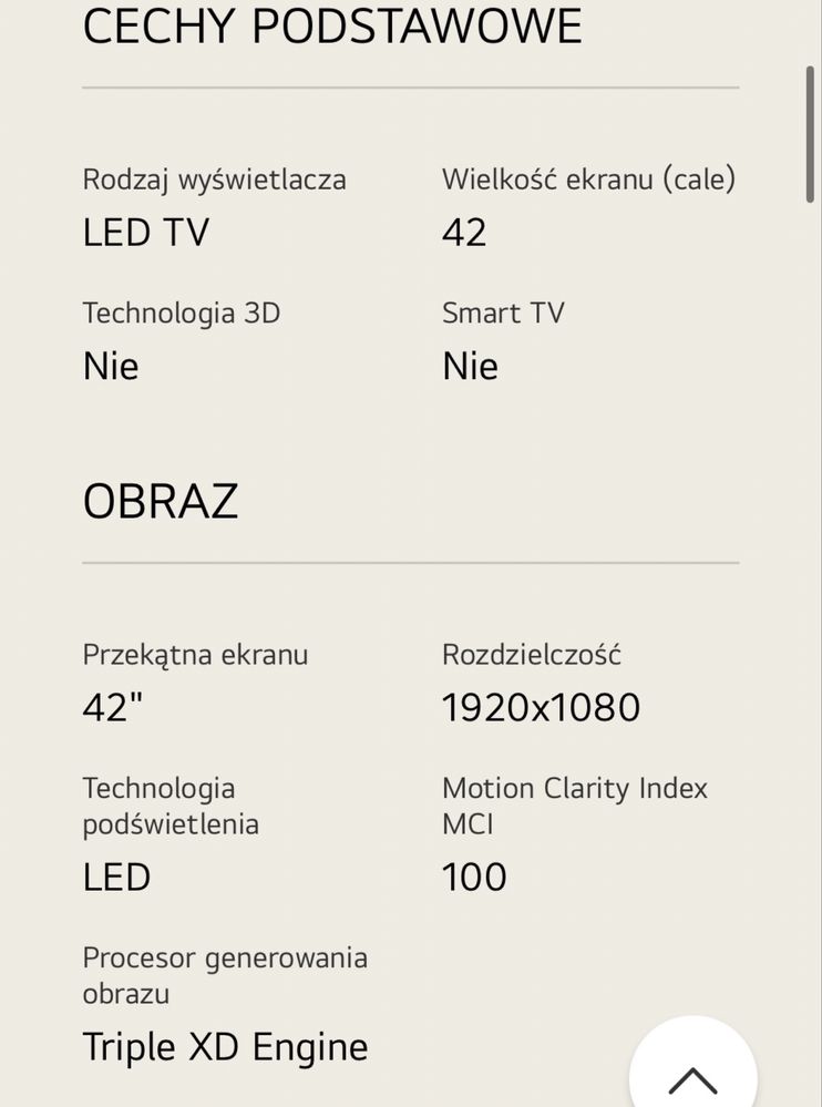 LG LB5500 Matowy stan idealny