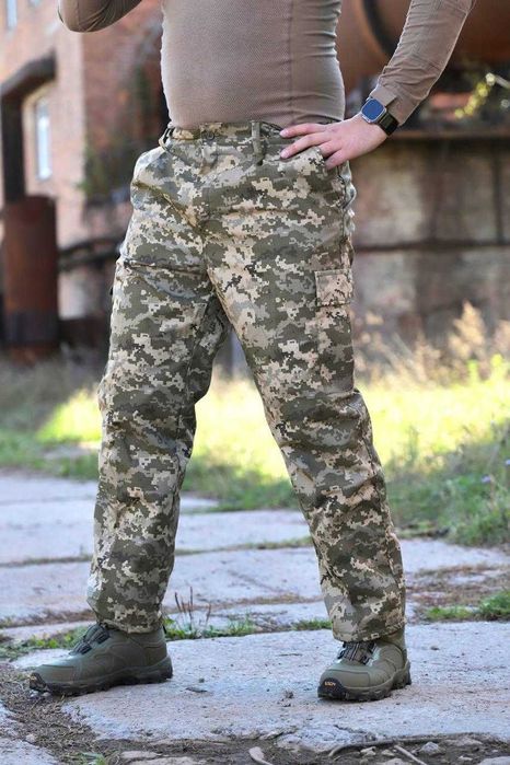 Тактичні військові зимові штани піксель 46-60р штани утеплені на флісі