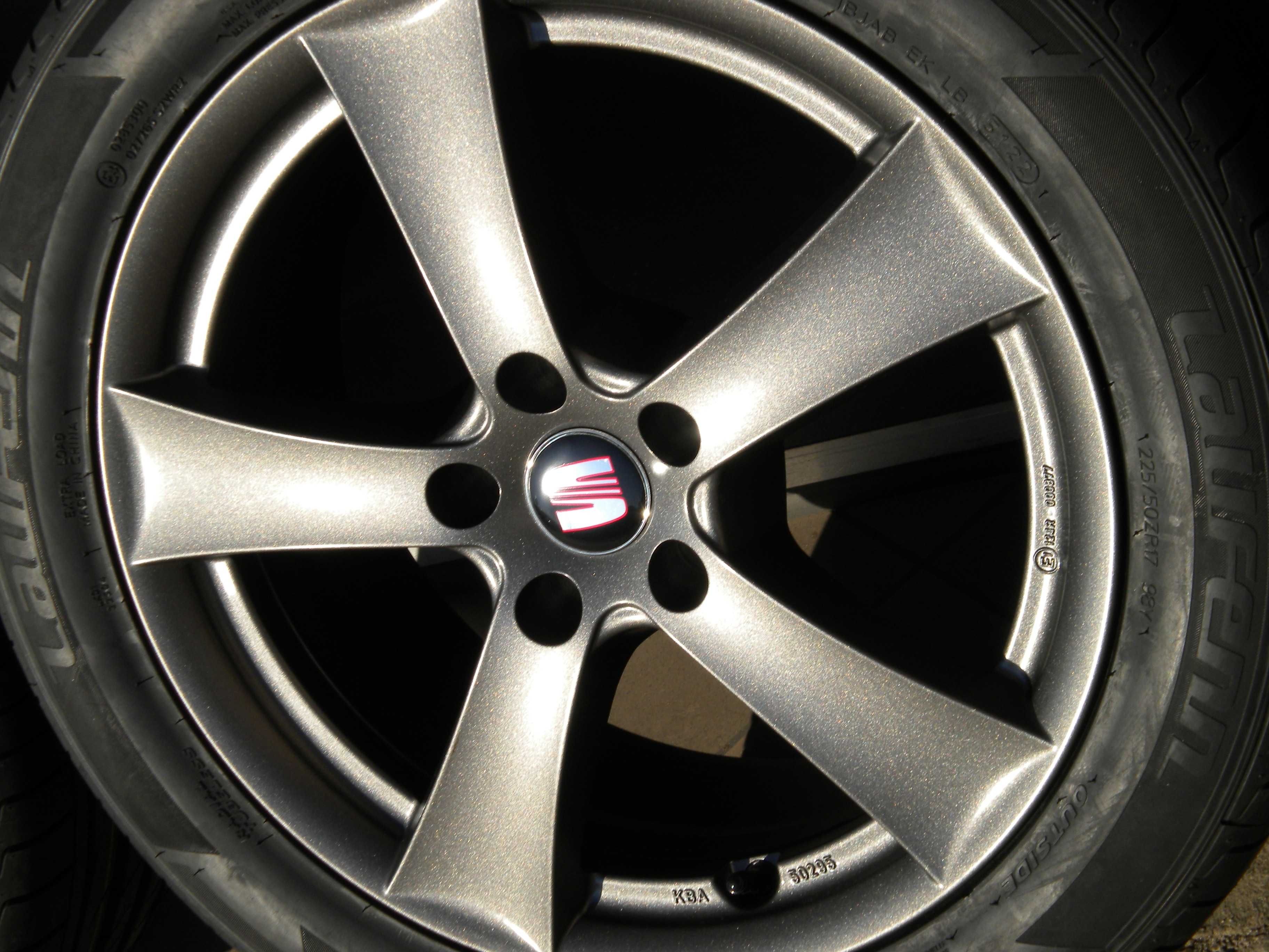 Nowe koła letnie 17 5x112 Seat Alhambra II Dezent + 225/50r17 Laufenn