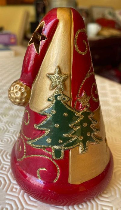 Natal - decoração com suporte para vela