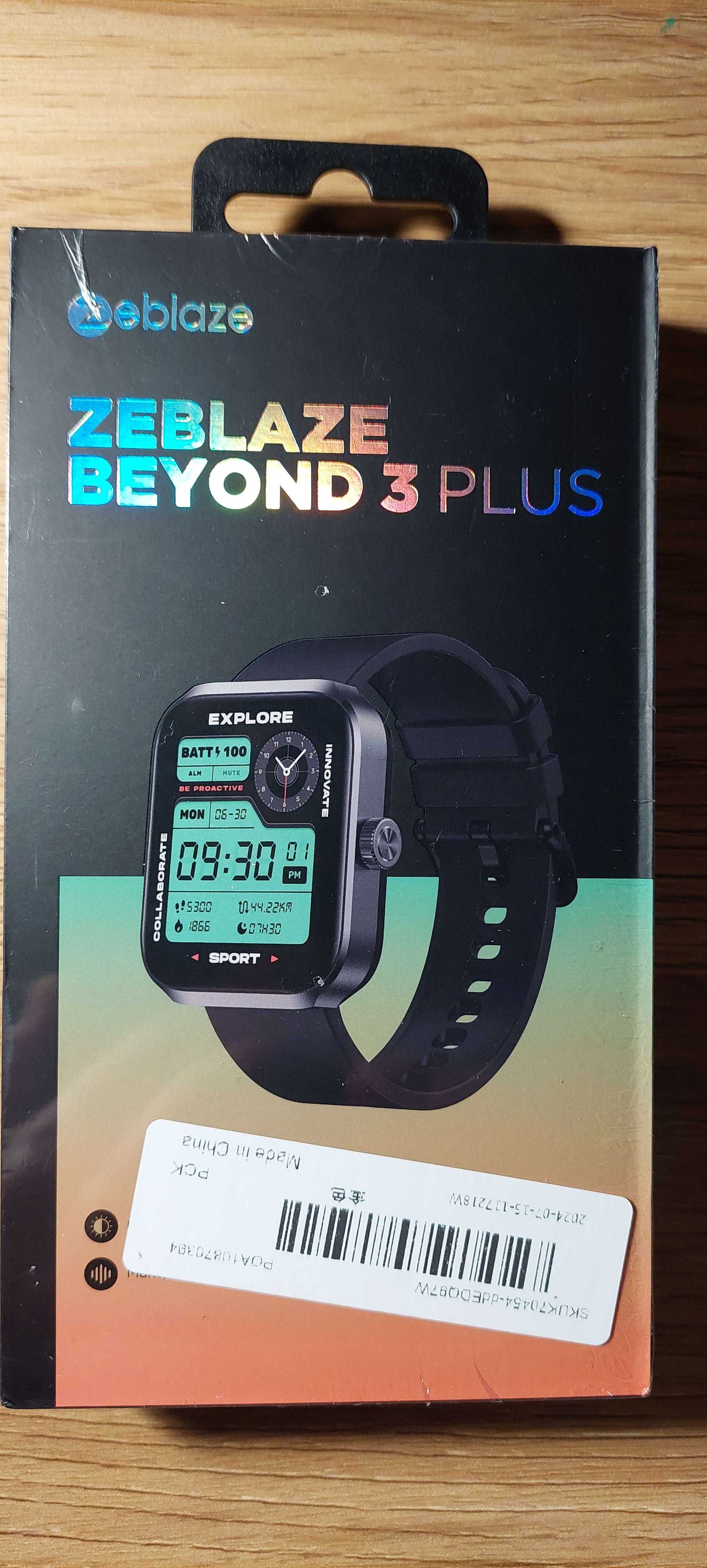 Prezent Smartwatch Zegarek ZEBLAZE BEYOND 3 PLUS kolor złoty