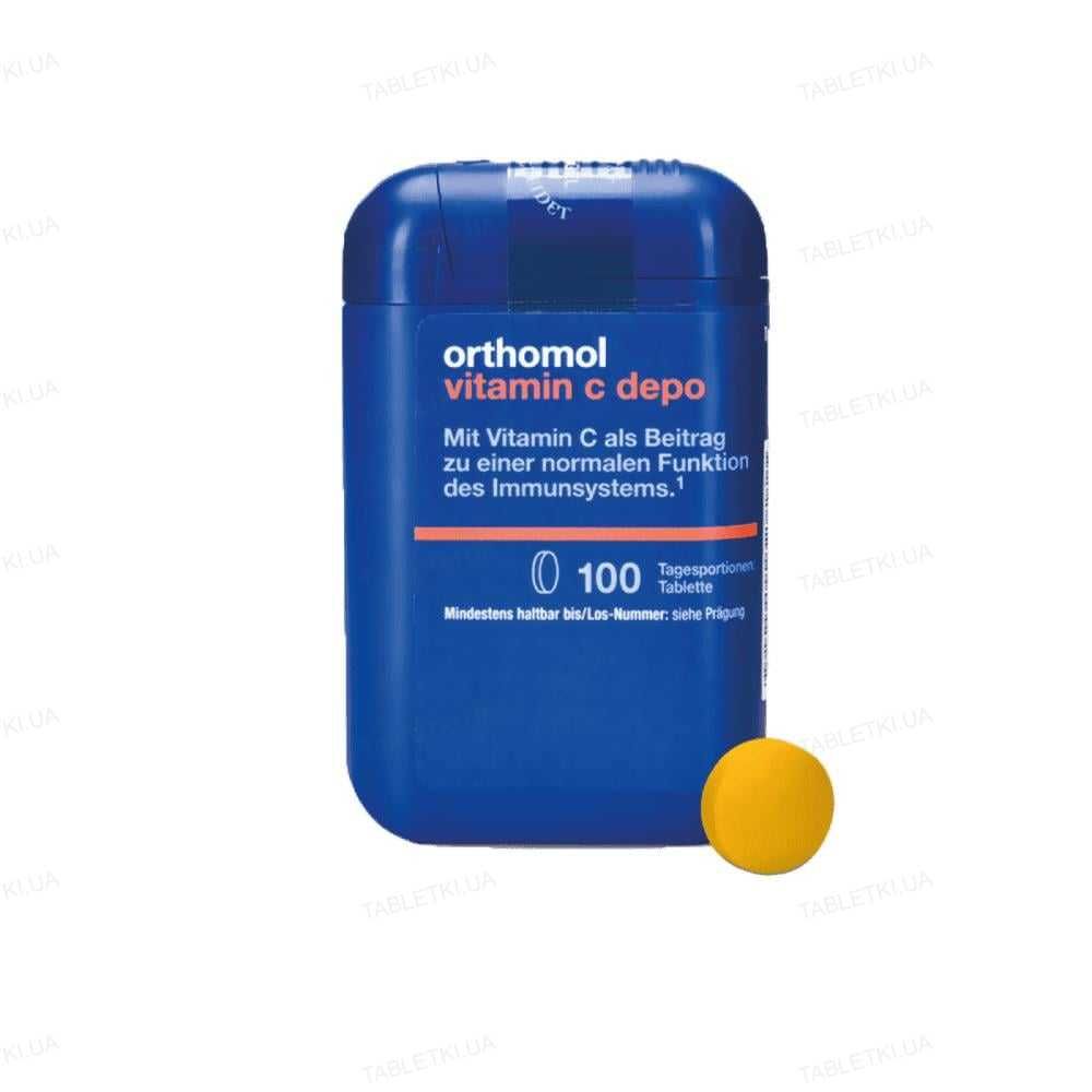 Orthomol Vitamin C depo для поддержания иммунитета, 100 таблеток БАДЫ