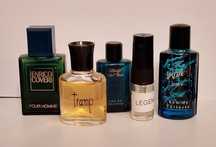 Zestaw miniaturek perfum 5 sz Tramp Coty Legend Davidoff Enrico Coveri