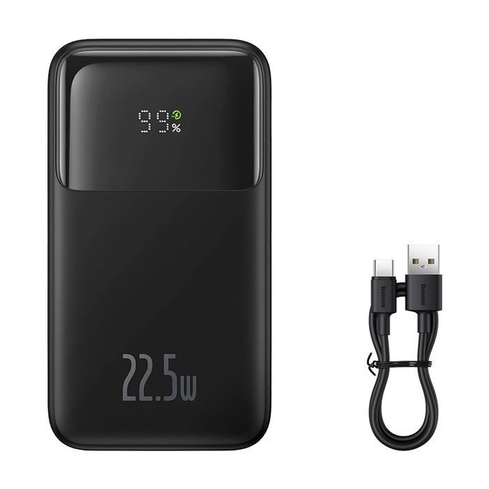 Powerbank Baseus z wyświetlaczem 20000 mAh 22.5W + kabel USB-A / USB-C