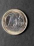 Moeda 1 euro com erro de cunhagem