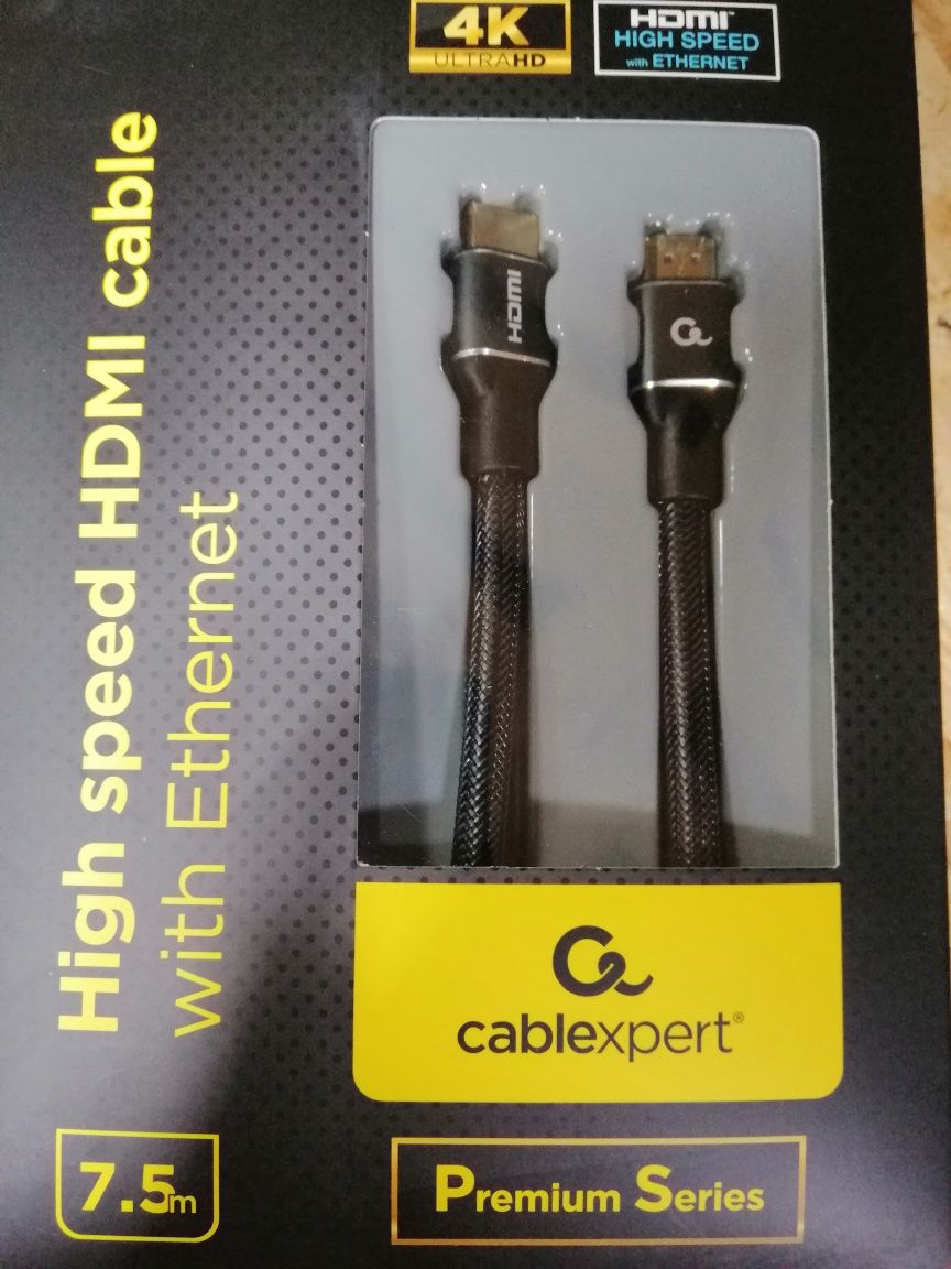 Кабель HDMI Cablexpert HDMI- HDMI V.2.0 7.5 m (CCBP-HDMI-7.5M)