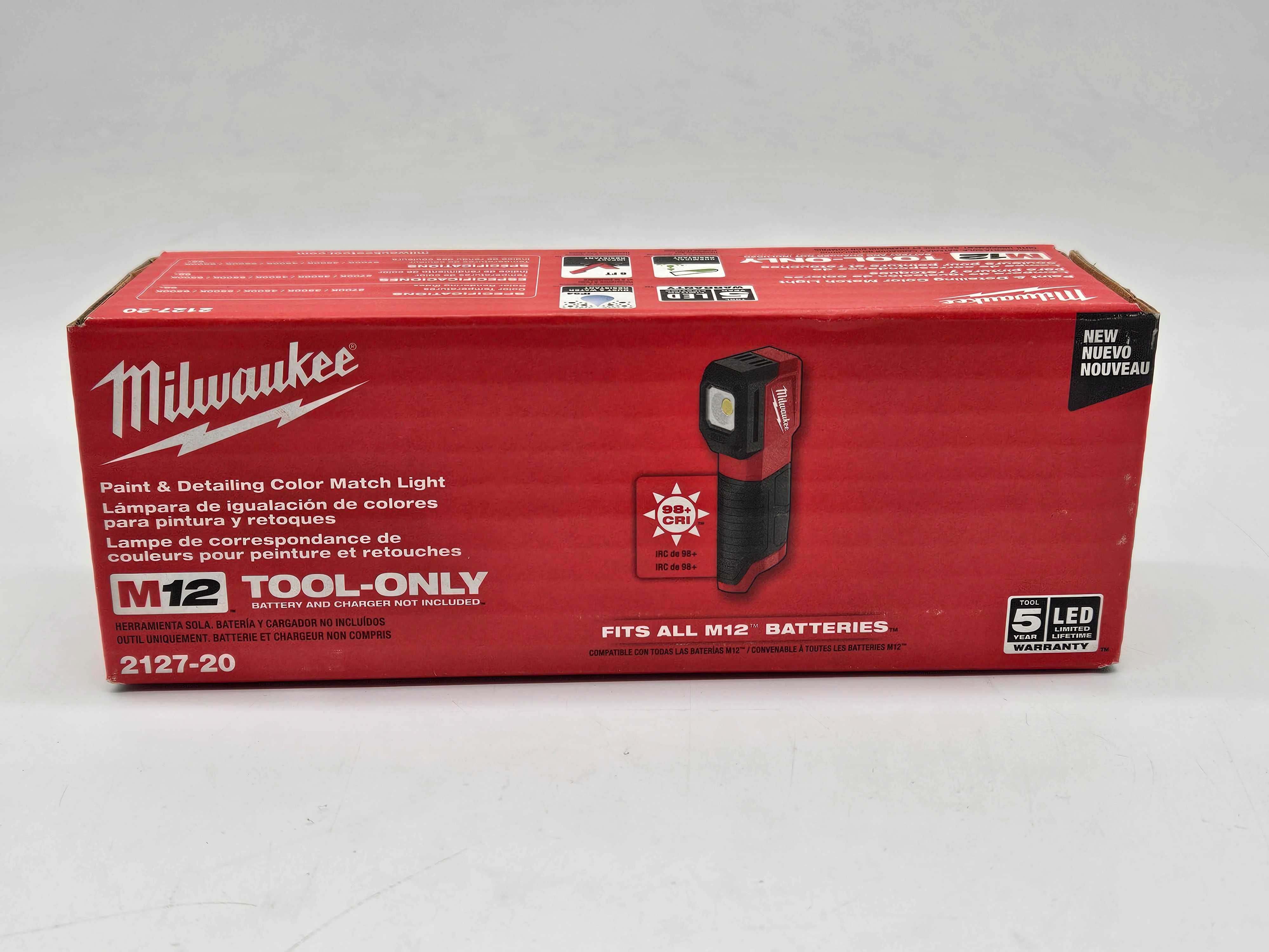 Аккумуляторный фонарь для детейлинга Milwaukee 2127-20 M12/В наличии!