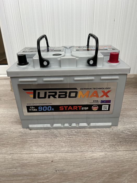 Аккумулятор TURBOMAX EFB+ 77 Ah (R+) (900A) Start-stop
