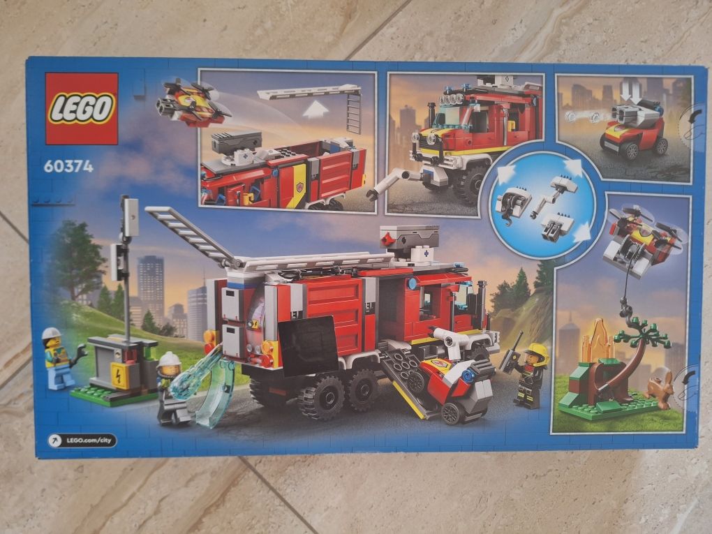 Zestaw LEGO City 60374 Terenowy pojazd straży pożarnej nowy nieuzywany