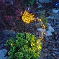 Фонарь садовый  Лейка на солнечной батарее кованый.