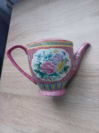 Chińska porcelana - różowy dzbanek