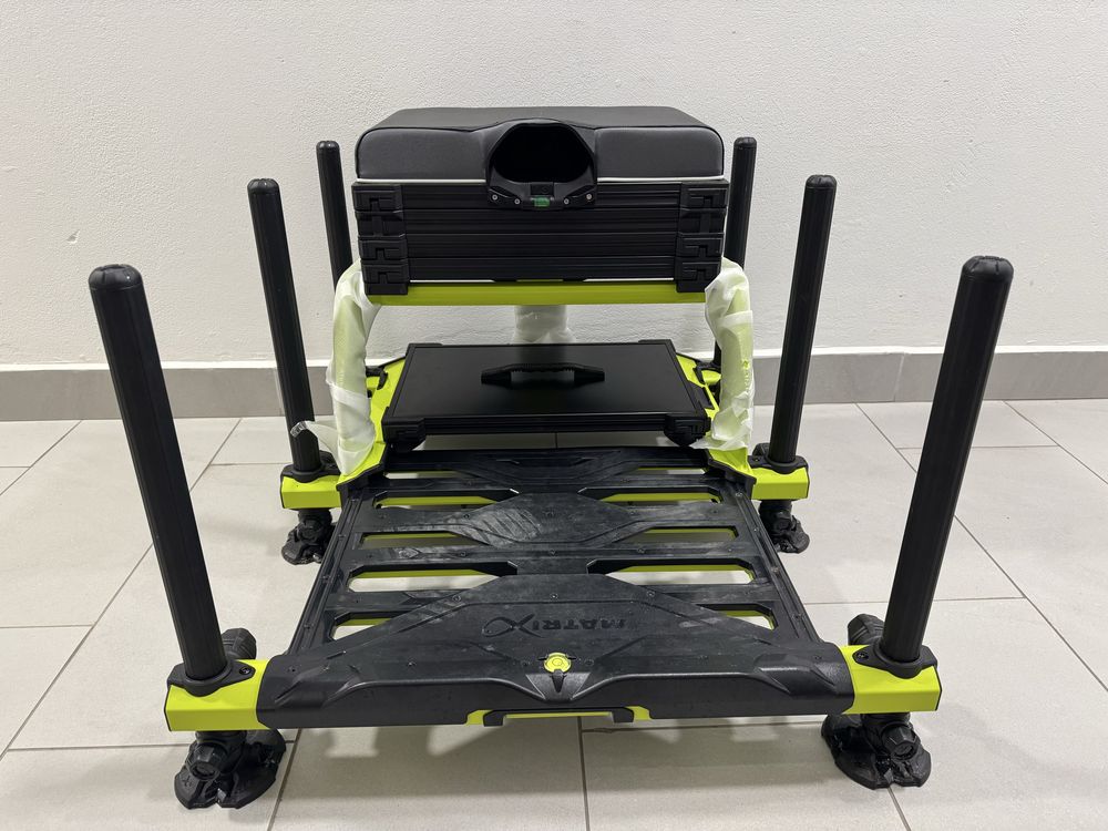 Kosz siedzisko wędkarskie Matrix XR36 Pro Lime - stan jak nowy