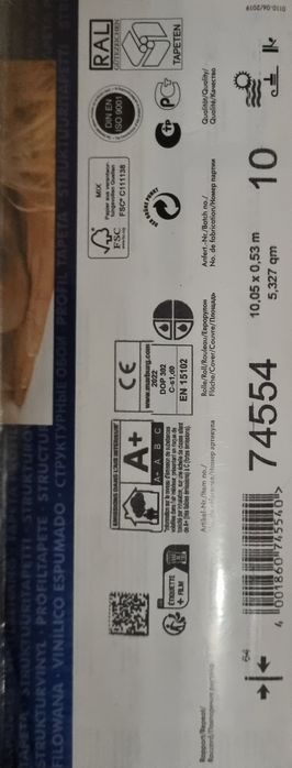 Tapeta winylowa biała cegła, piękna! 3 i pół rolki.