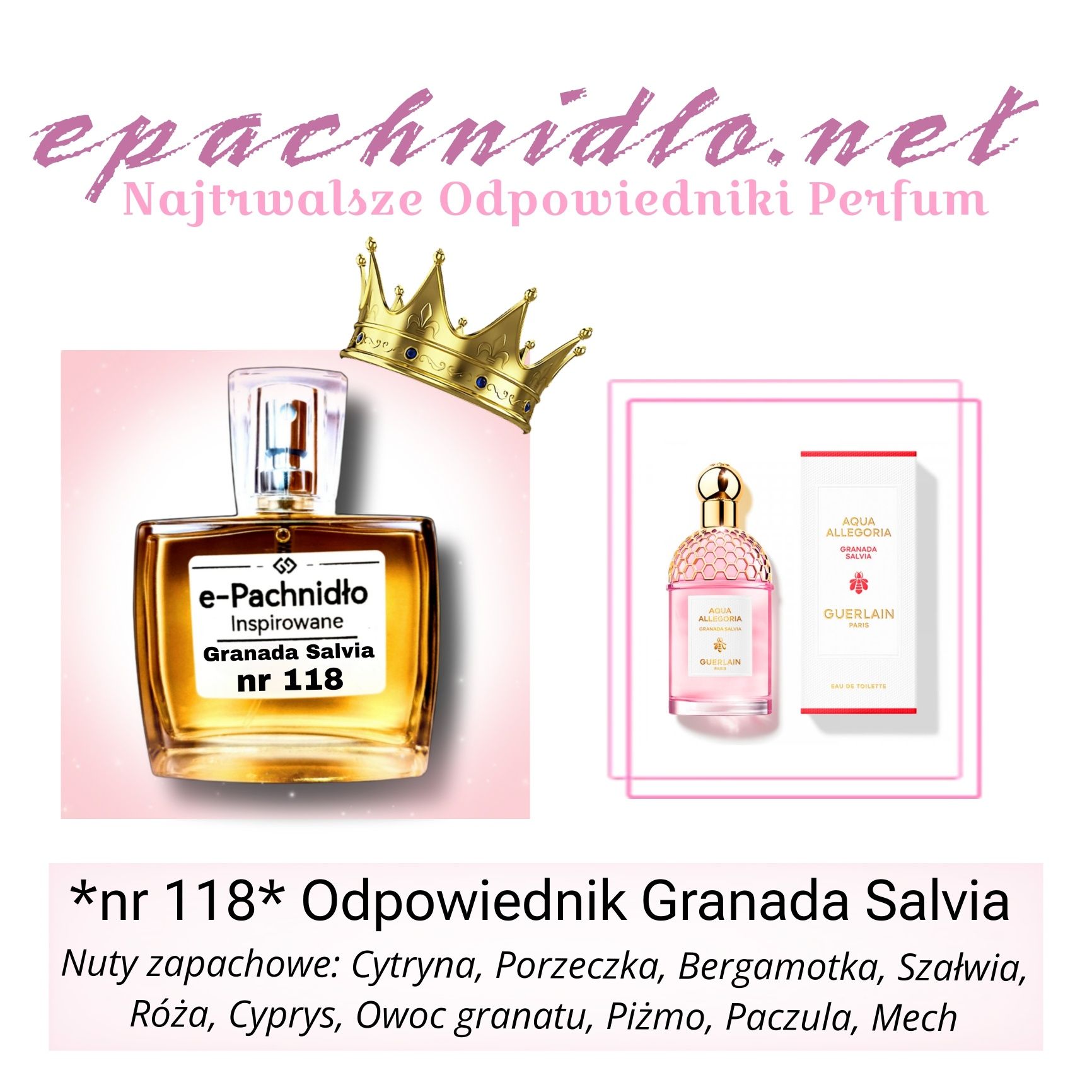 Perfumy Damskie Nr 118 Granada Salvia 50ml