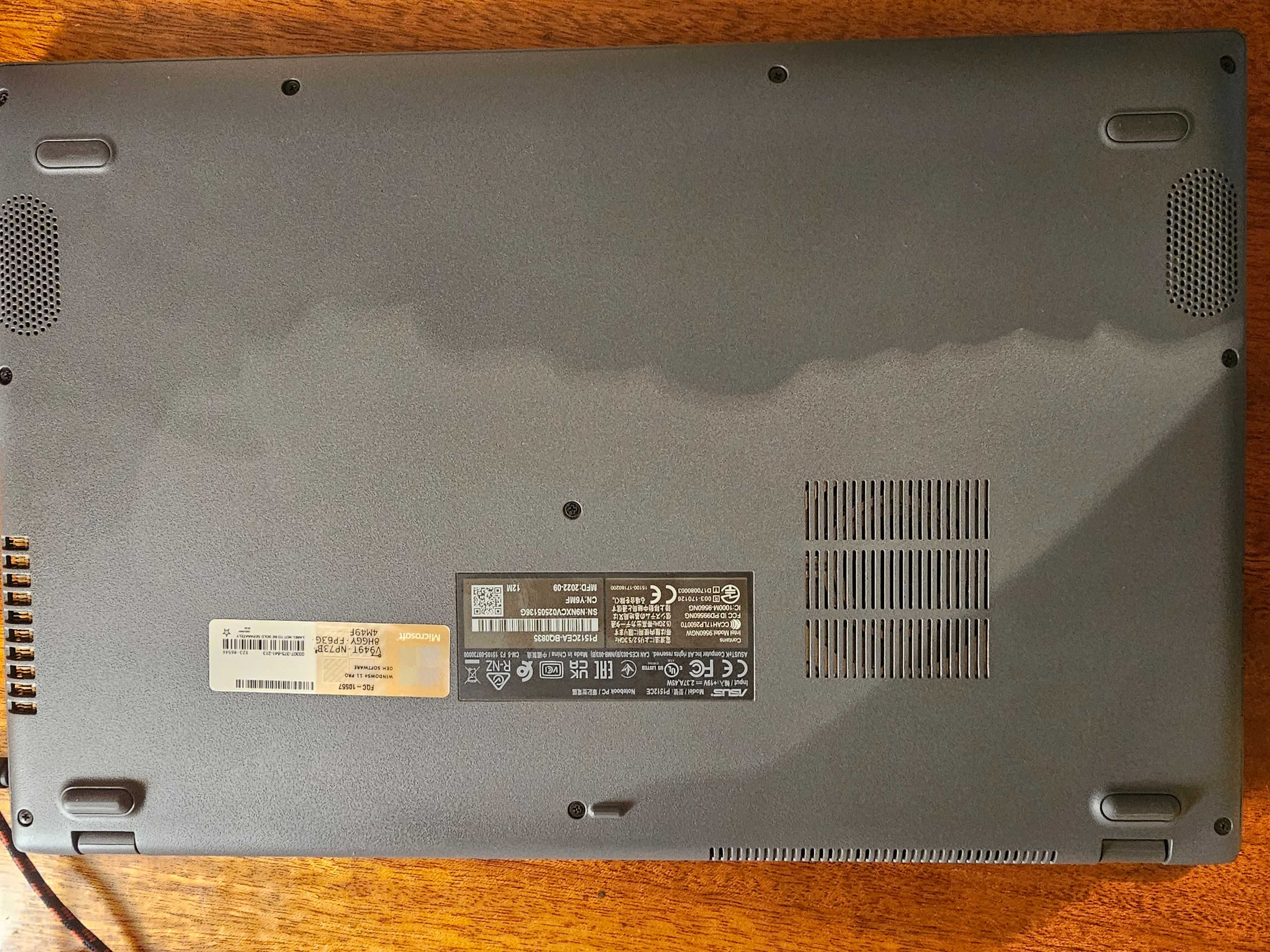 Ноутбук ASUS P1512CEA-BQ0835