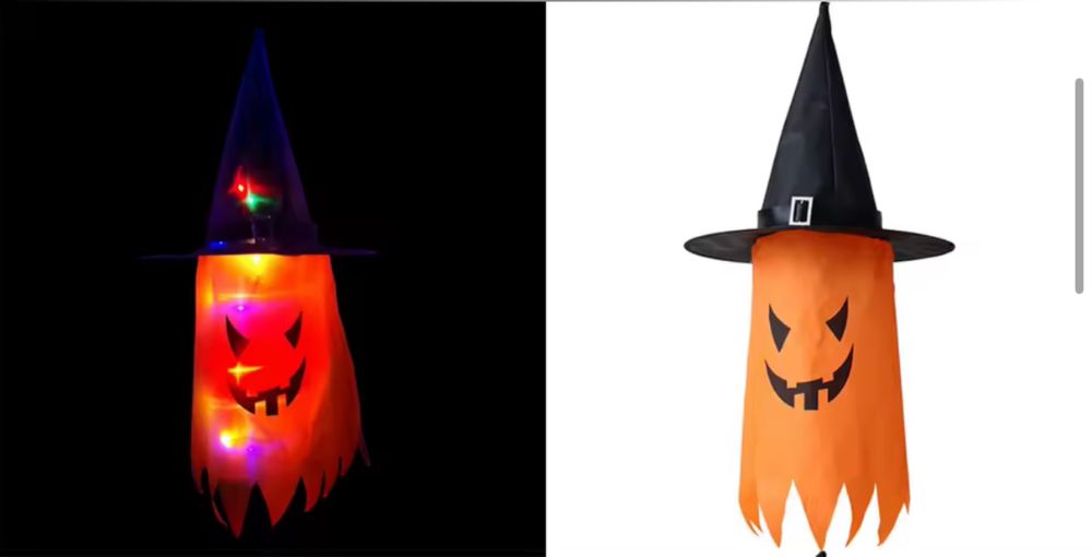 Zestaw 3 duchów świecących halloween HAL10