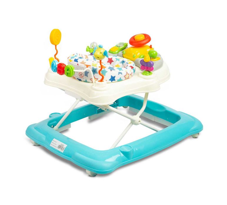 Edukacyjny chodzik siedzisko 360° STEPP light blue TOYZ-20392