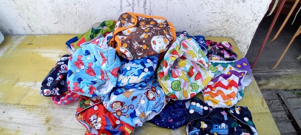 Fraldas de pano reutilizáveis (22 capas)