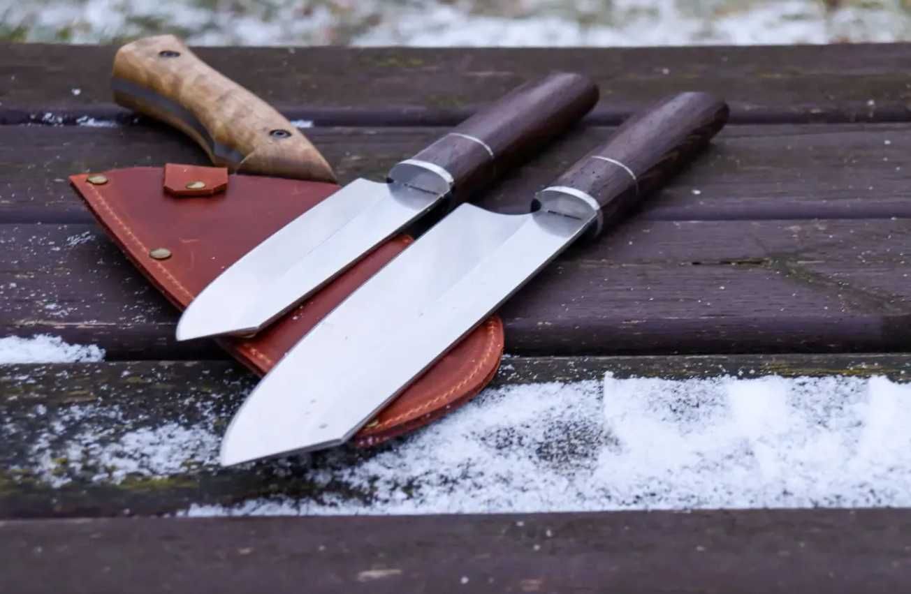 Подарунковий набір ножів Сантоку, подарочный набор ножей