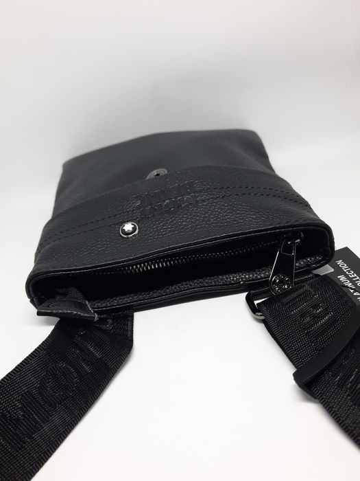 Чоловіча шкіряна сумка монт бланк барсетка | Мужская сумка кожаная