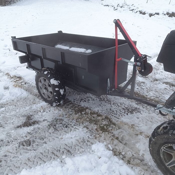 Przyczepka do quada ATV ogrodnicza do traktorka kosiarki