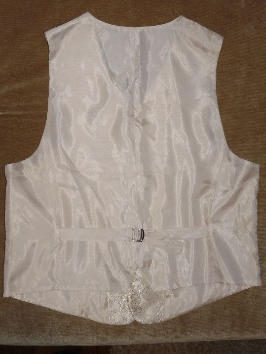 KAMIZELKA ślubna + musznik + poszetka