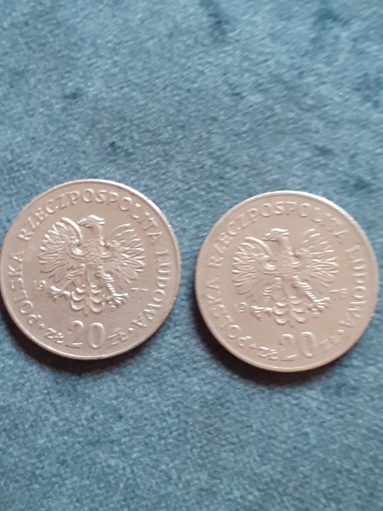 Moneta 20 zł. z 1976/77r. Marceli Nowotko