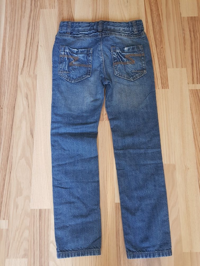 Spodnie jeansy dla dziewczynki r. 128 Topolino