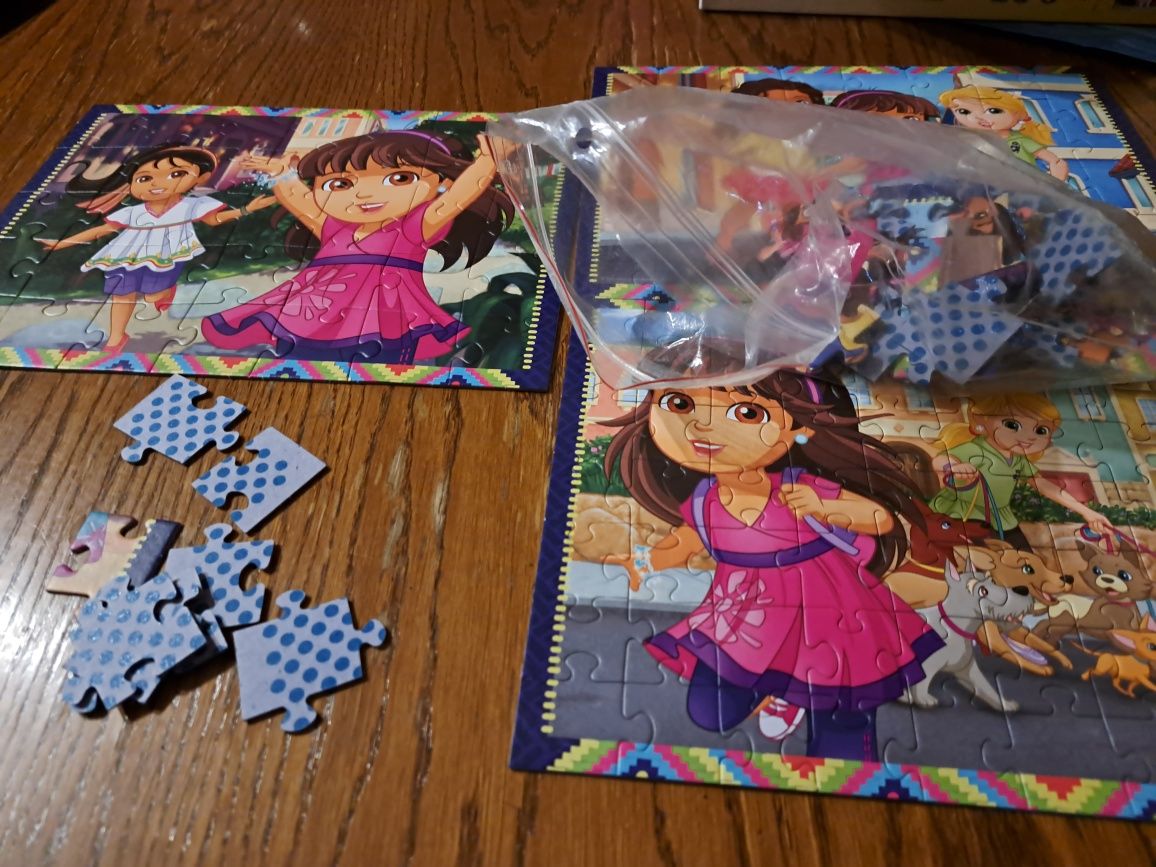 Dora puzzle 4w1 stan bardzo dobry