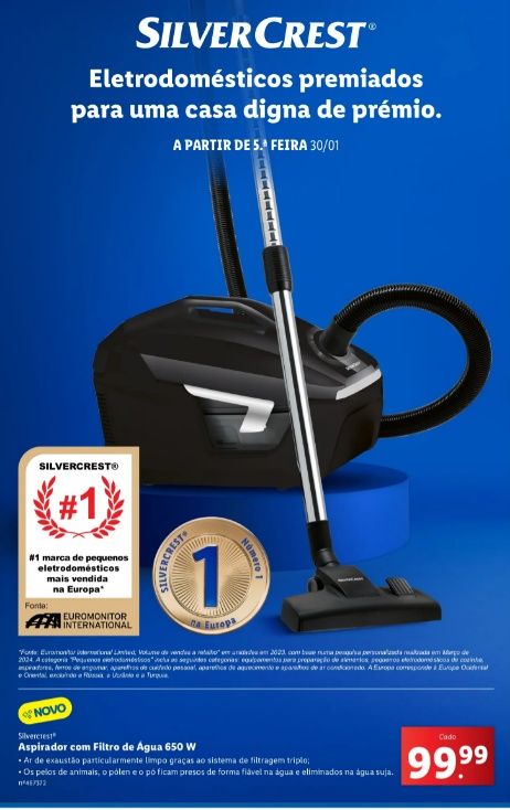 Aspirador silvercres filtro de agua novo lidl
