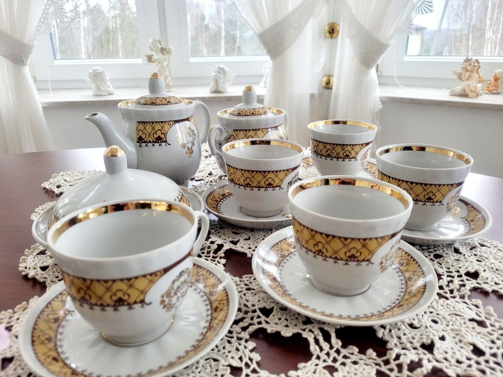 Zestaw do kawy i herbaty - Porcelana rosyjska.
