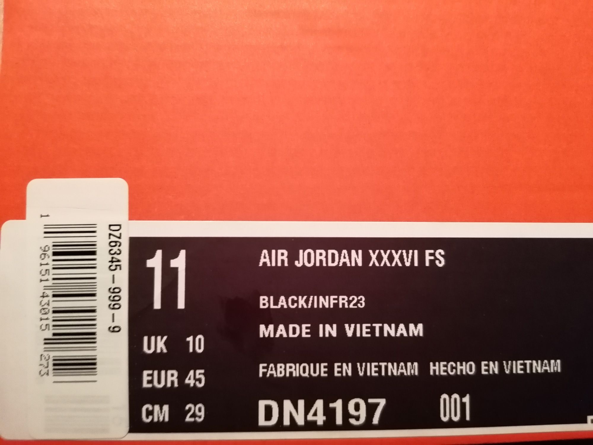 Nowe Air Jordan XXXVI FS 45