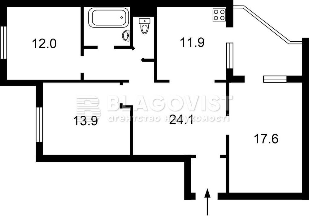 Продаємо затишну 3кім.квартиру в Деснянському р-ні Марини Цвєтаєвої 12