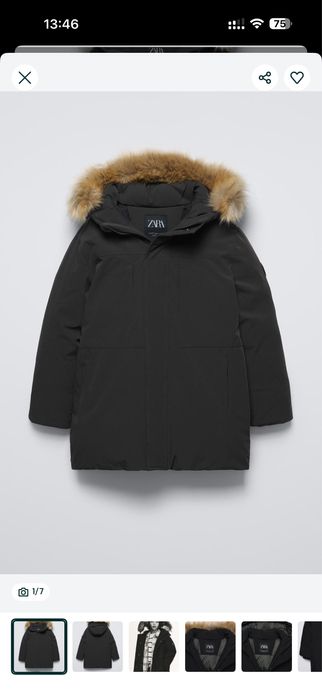 Парка куртка пухоик Zara 158/164