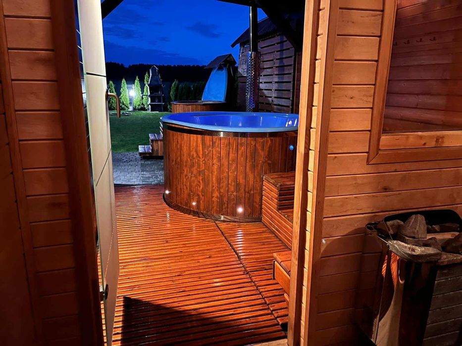 Komfortowy dom na Mazurach ze strefą spa i linią brzegową